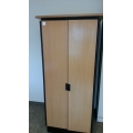 Herman Miller Wardrobe Storage 2 Door Cabinet with Wood Top